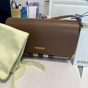Burberry Tan Leather Shoulder Bag